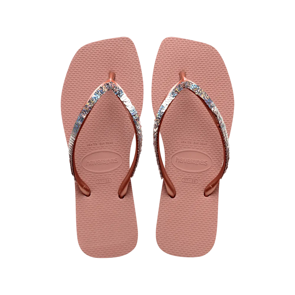 Slim Square Magic Sequin Flip Flop