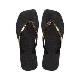 Slim Square Magic Sequin Flip Flops