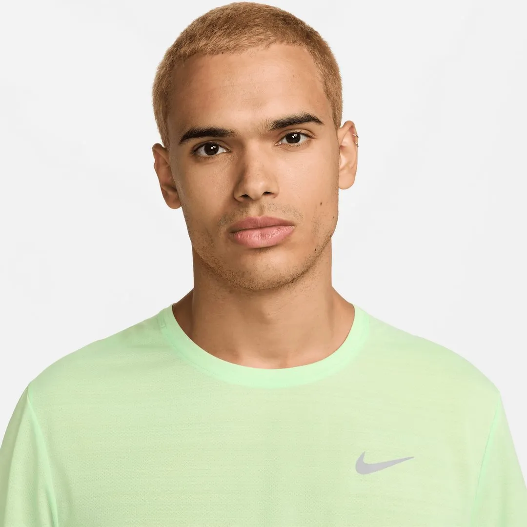 T-Shirt Nike Dri-FIT  Miler - Vert-fluo