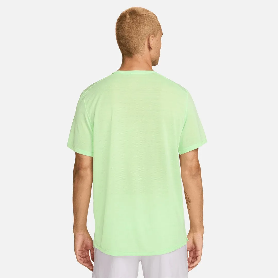 T-Shirt Nike Dri-FIT  Miler - Vert-fluo