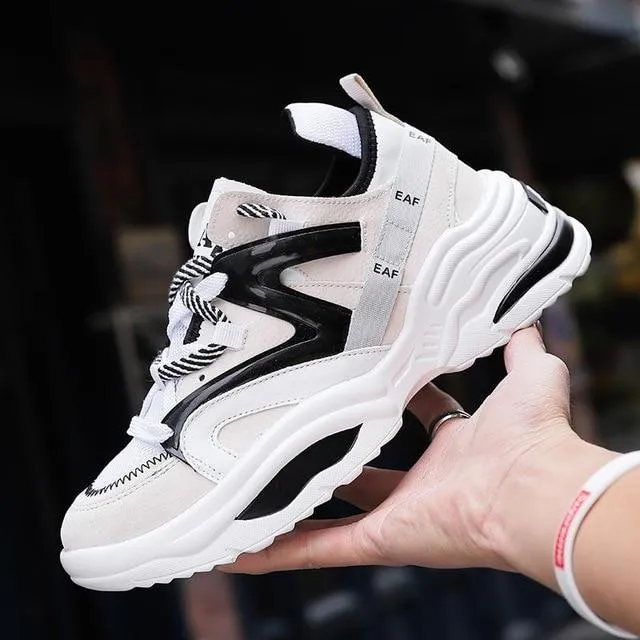 Vintage Sneakers Men Breathable Mesh Casual Shoes Men Comfortable Fashion Tennis Sneakers flats hot