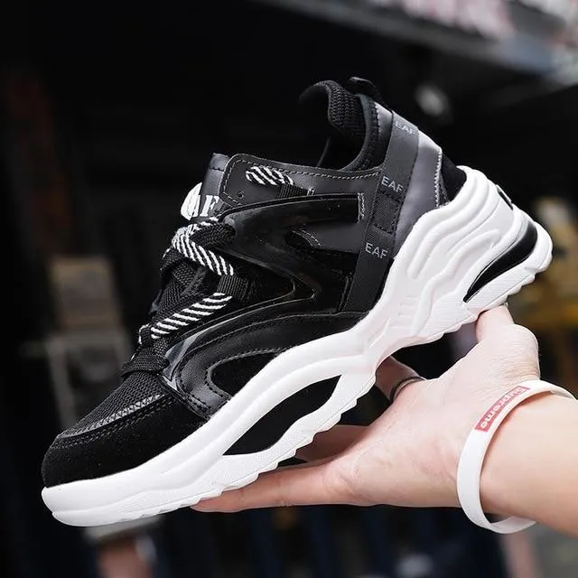 Vintage Sneakers Men Breathable Mesh Casual Shoes Men Comfortable Fashion Tennis Sneakers flats hot