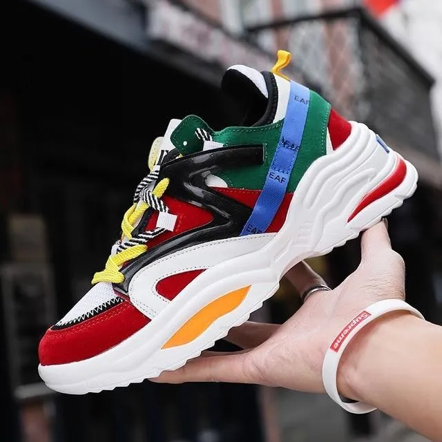 Vintage Sneakers Men Breathable Mesh Casual Shoes Men Comfortable Fashion Tennis Sneakers flats hot