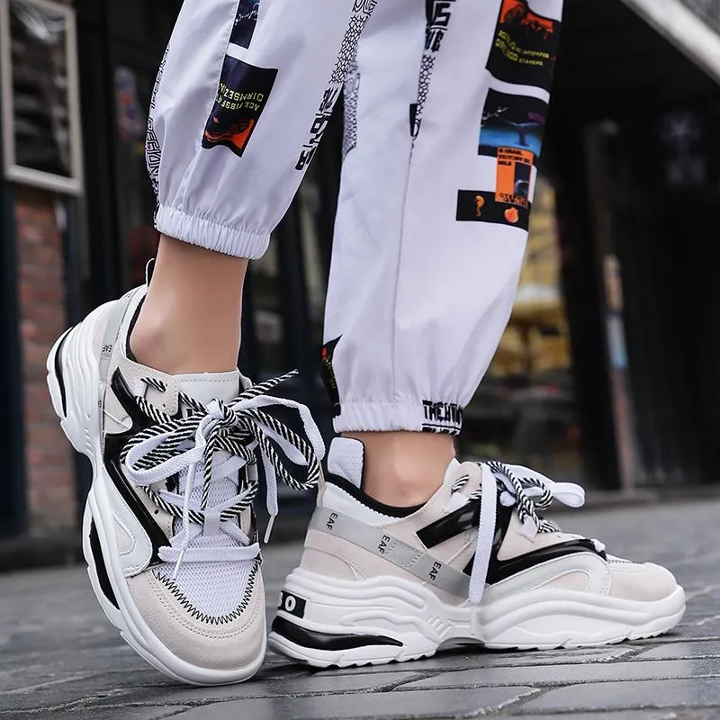 Vintage Sneakers Men Breathable Mesh Casual Shoes Men Comfortable Fashion Tennis Sneakers flats hot