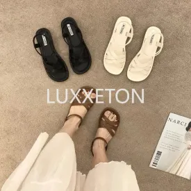 Women Sandals Summer New Fashionable Comfortable Soft Sole Casual Beach Roman Sandals