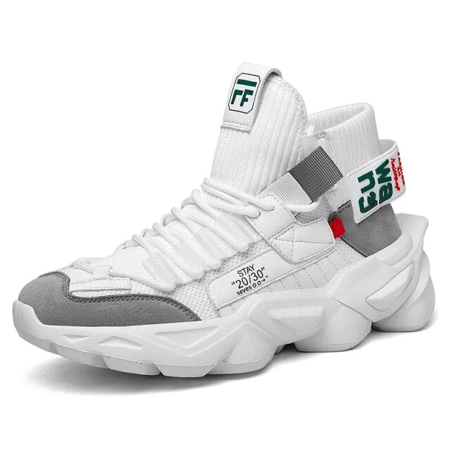 xiangtuibao  New High Top Fashion Chunky Sneakers Men Sock Shoes