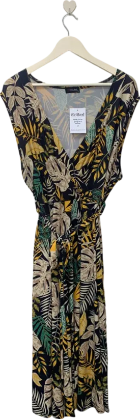 Yours Multicolour Tropical Print Dress UK 26-28