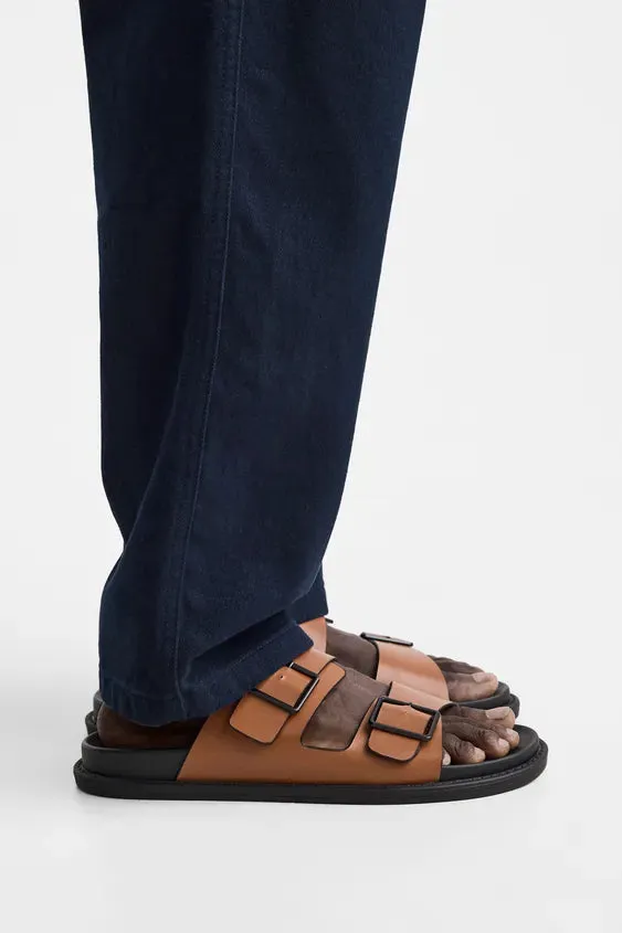 Zara DOUBLE STRAP SANDALS